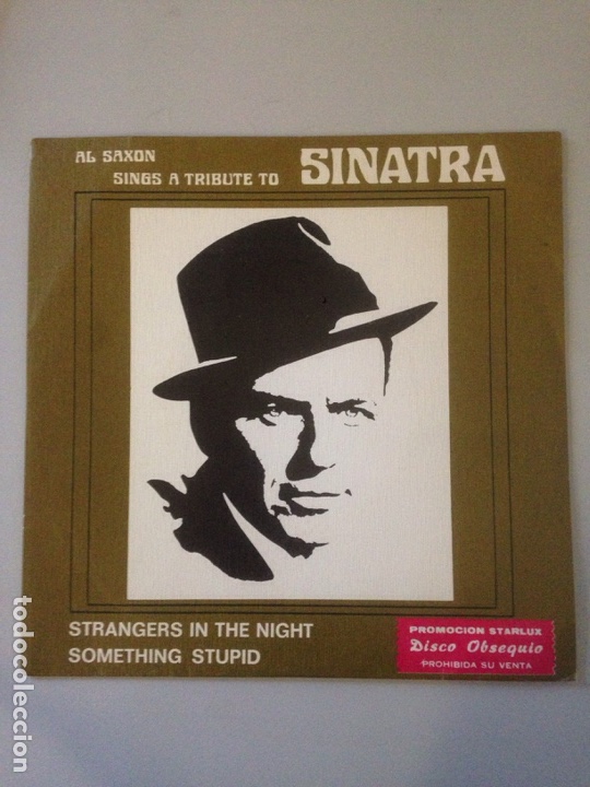 Discos de vinilo: Single Al Saxon sings a tribute to Sinatra. - Foto 1