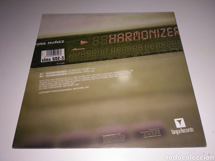 Discos de vinilo: Jose Nu&ntilde;ez - Harmonizer - Foto 2
