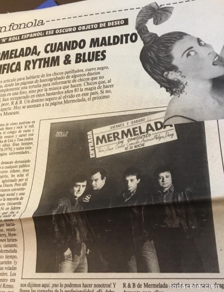 Discos de vinilo: Mermelada Art&iacute;culo del suplemento dev&oacute;rame 1986 - Foto 1