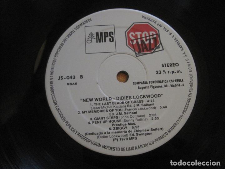 Discos de vinilo: Didier Lockwood New World Lp - Foto 3