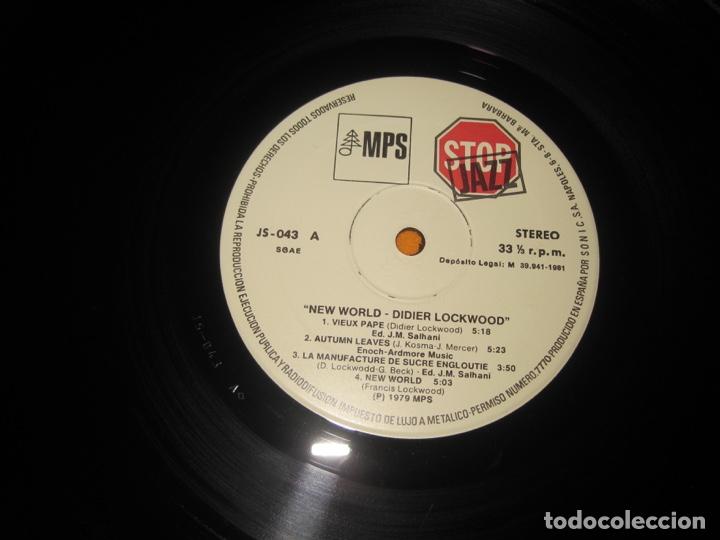 Discos de vinilo: Didier Lockwood New World Lp - Foto 4