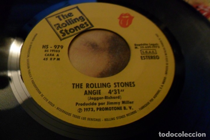 Discos de vinilo: ROLLING STONES - ANGIE 1973 - Foto 2