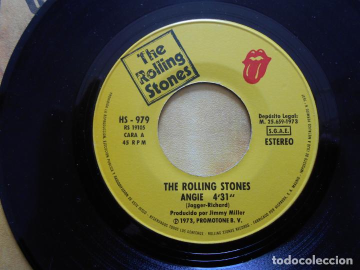 Discos de vinilo: SINGLE ROLLING STONES // ANGIE - SILVER TRAIN - Foto 2