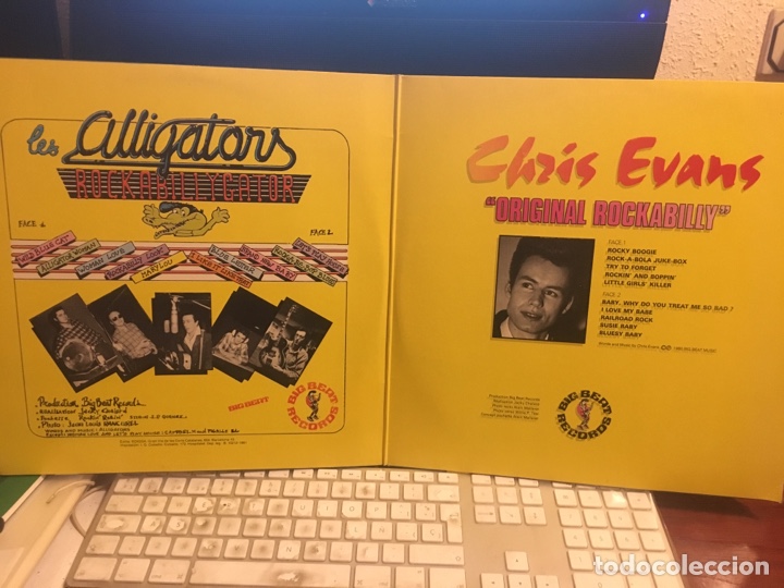 Discos de vinilo: ALLIGATORS-ROCKABILLYGATOR/CHRIS EVANS-1981-2 LP-EXCELENTE ESTADO - Foto 4