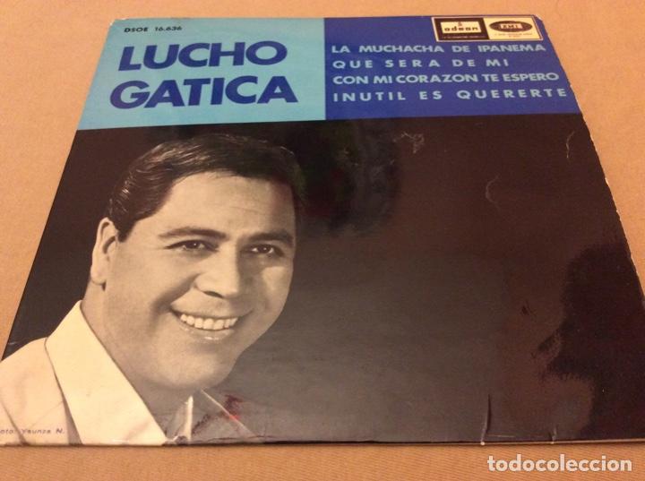 Discos de vinilo: Lucho Gatica. La muchacha de Ipanema + 3. Odeon 1965. - Foto 1
