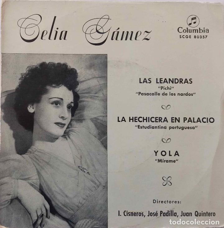 Discos de vinilo: CELIA G&Aacute;MEZ, LAS LEANDRAS. EP COMO NUEVO - Foto 1