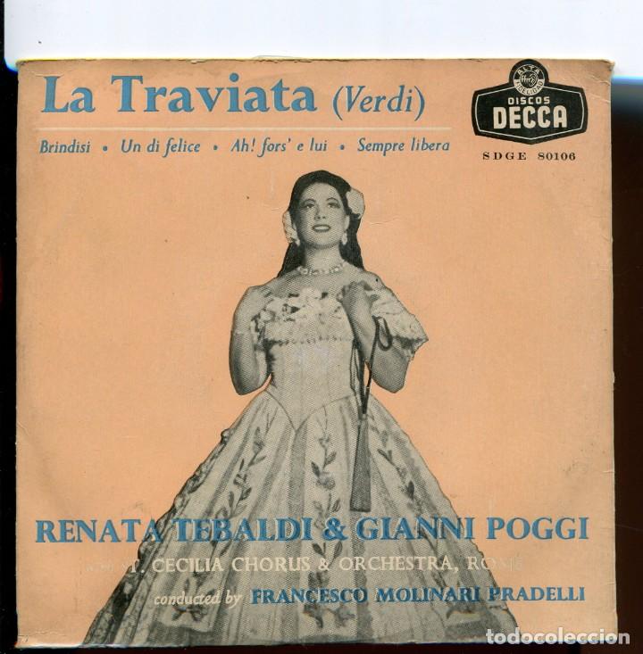 Discos de vinilo: Tebaldi. la traviata. decca 1958 ep - Foto 1