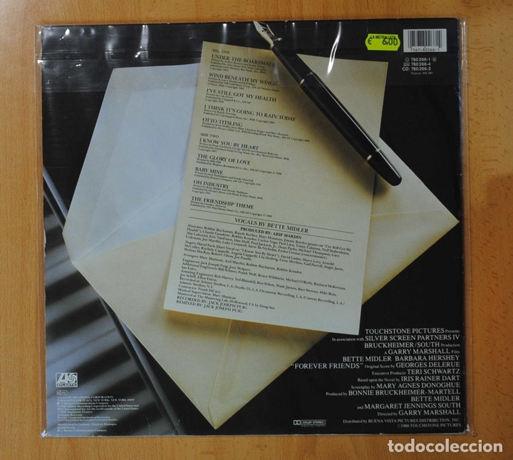 Discos de vinilo: BETTE MIDLER - FOREVER FRIENDS - LP - Foto 2