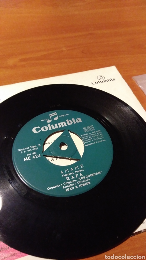Discos de vinilo: RAFA, SINGLE DEDICADO y Firmado Amigo/Amame. - Foto 4
