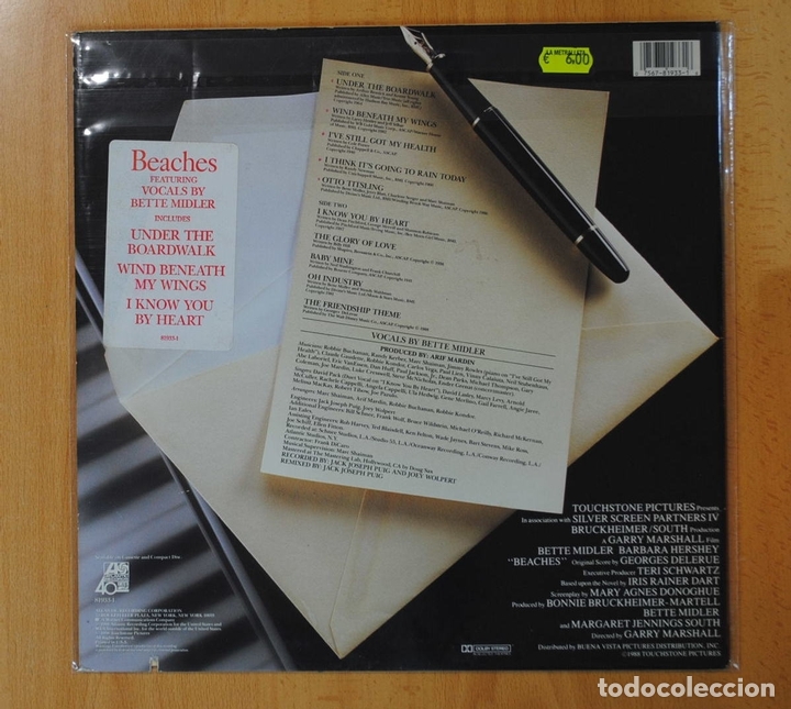 Discos de vinilo: BETTE MIDLER - BEACHES - BSO - LP - Foto 2
