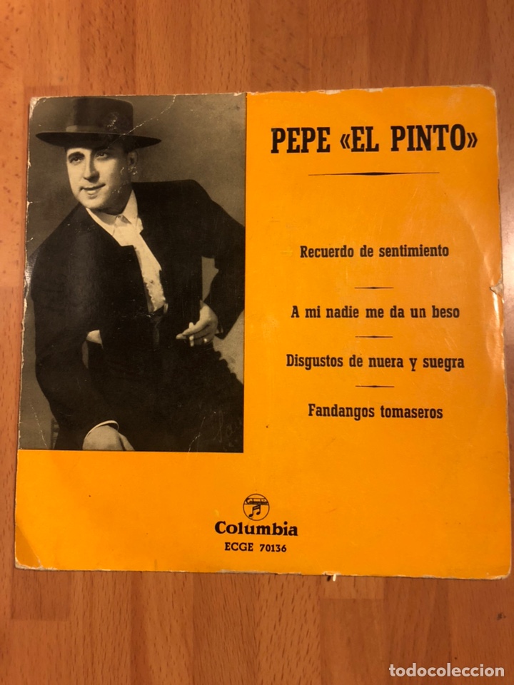 Discos de vinilo: Ep vinilo Pepe el pinto.recuerdo de sentimiento - Foto 1