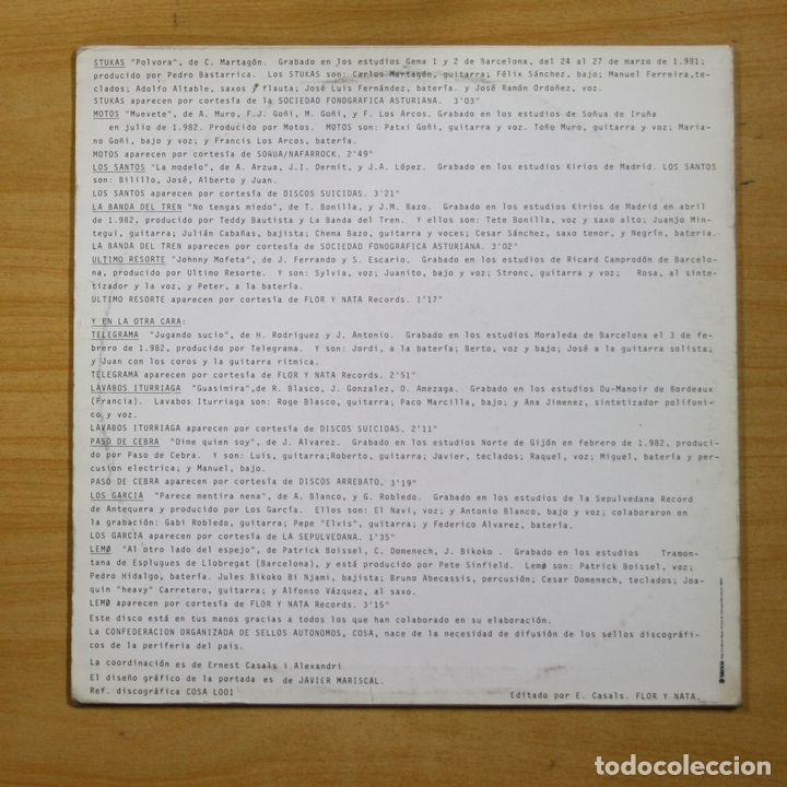 Discos de vinilo: VARIOS - FIESTA INDEPENDIENTE - LP - Foto 2