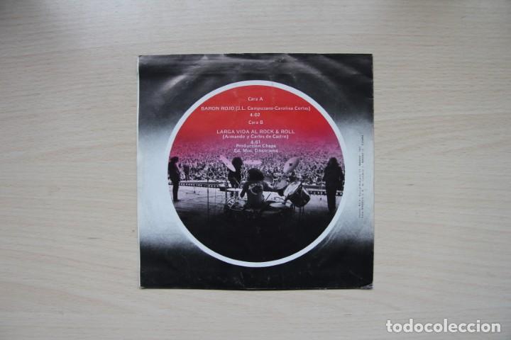 Discos de vinilo: BARON ROJO - LARGA VIDA AL ROCK&ROLL - CHAPA DISCOS - Foto 2