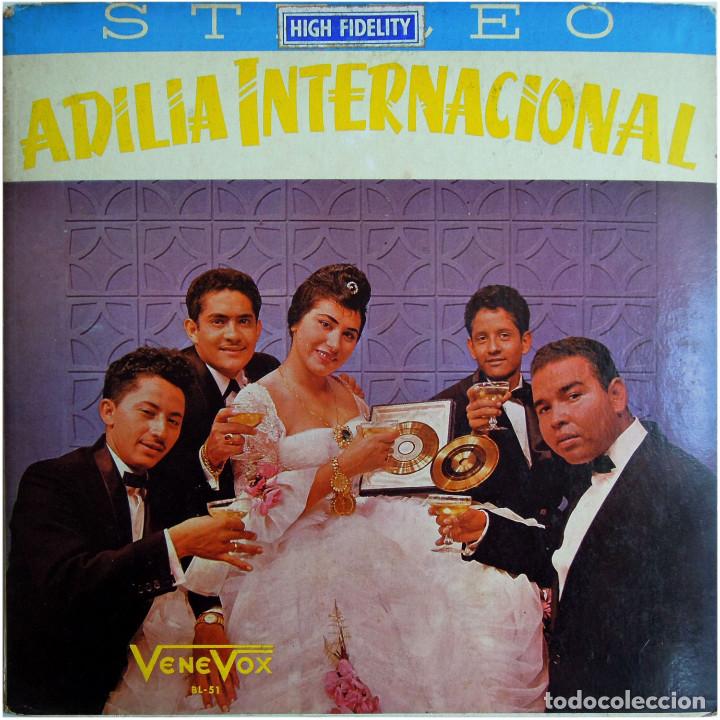 Discos de vinilo: Adilia Internacional acomp. por Los Araucanos, al arpa: Ernesto Torrealba - Lp Venezuela - Vene Vox