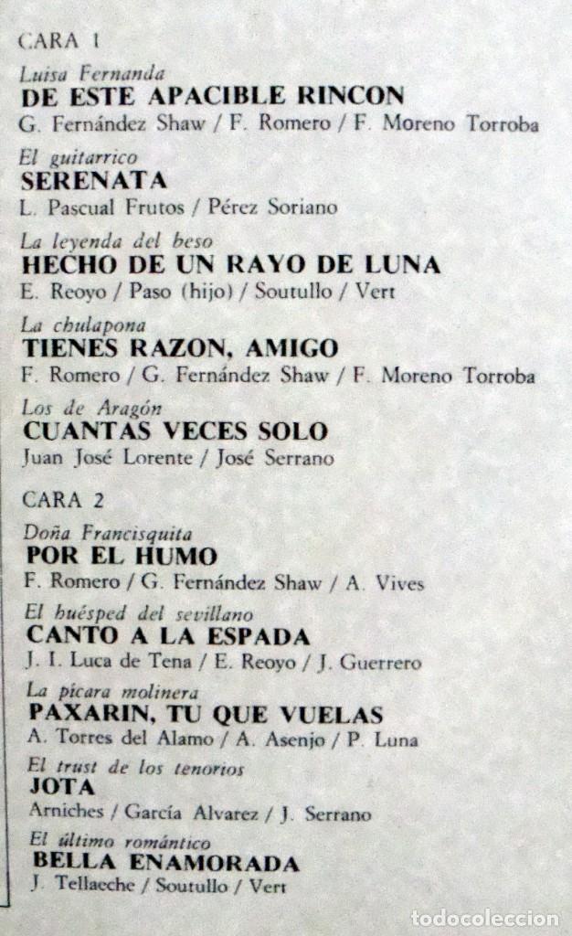 Discos de vinilo: PL&Aacute;CIDO DOMINGO. 4 LPS. ORIGINALES. - Foto 4