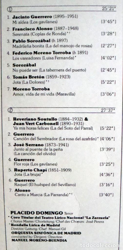 Discos de vinilo: PL&Aacute;CIDO DOMINGO. 4 LPS. ORIGINALES. - Foto 5