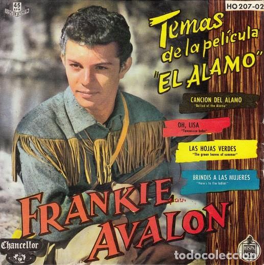 Discos de vinilo: FRANKIE AVALON - CANCION DEL ALAMO - EP DE VINILO EDICION ESPA&Ntilde;OLA C- 29