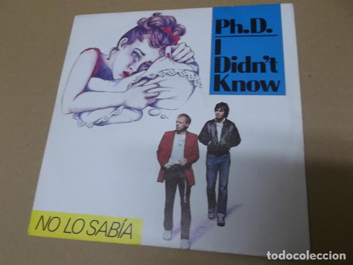 Discos de vinil: PH. D (SN) I DIDN&rsquo;T KNOW A&Ntilde;O 1983 &ndash; PROMOCIONAL