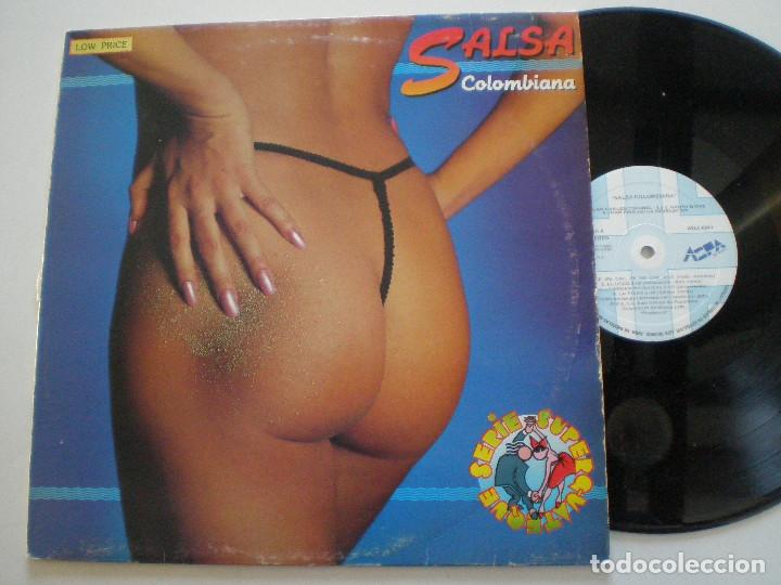 Dischi in vinile: SALSA COLOMBIANA - LP ASPA 1988 // GRUPO NICHE J. C. CORONEL COMBO NITIBARA SEXY NUDE COVER