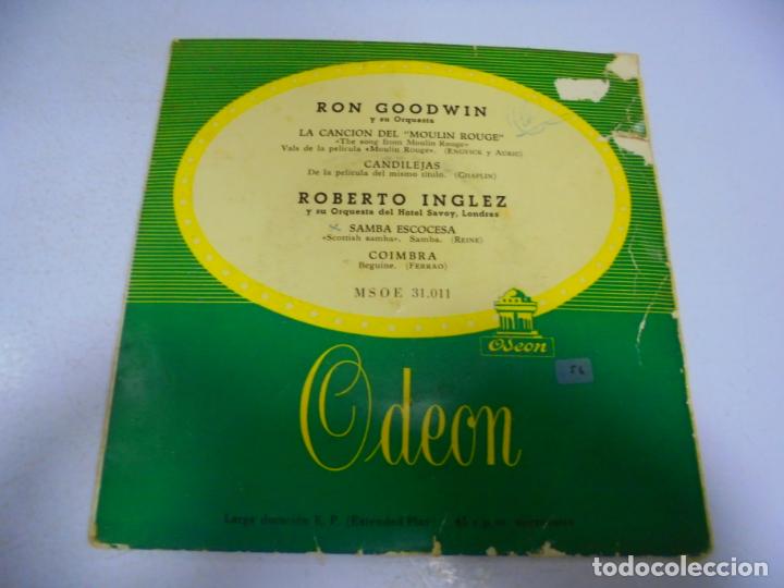 Discos de vinilo: SINGLE. RON GOODWIN Y SU ORQUESTA. / ROBERTO INGLEZ Y SU ORQUESTA. ODEON. - Foto 1