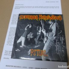 Discos de vinilo: CEREBROS EXPRIMIDOS (EP) RITUAL AÑO 1990 – CON HOJA PROMOCIONAL