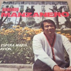 Discos de vinilo: ARMANDO MANZANERO. ME ESPERA MARÍA / EL AVIÓN / RCA 1969.. Lote 148400194