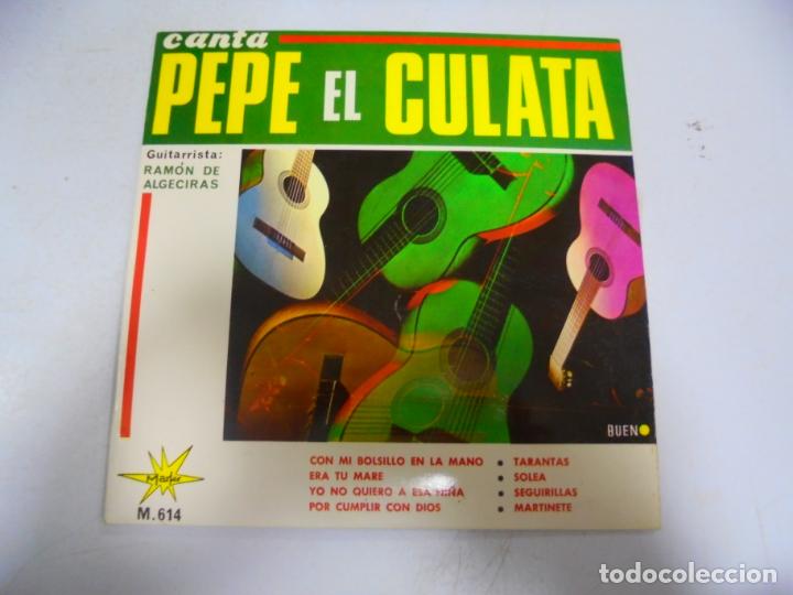 Discos de vinilo: SINGLE. PEPE EL CULATA. CON MI BOLSILLO EN LA MANO. 1966. MARFER - Foto 1