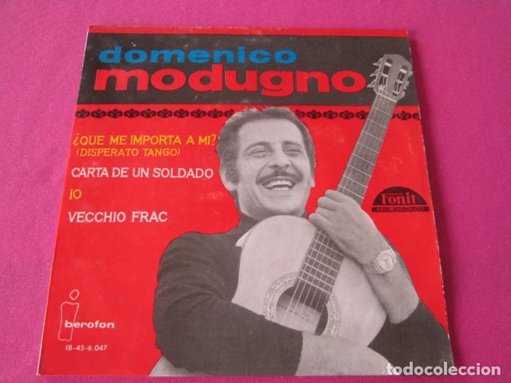 Discos de vinilo: DOMENICO MODUGNO - QUE ME IMPORTA A MI 1964 EP - Foto 1