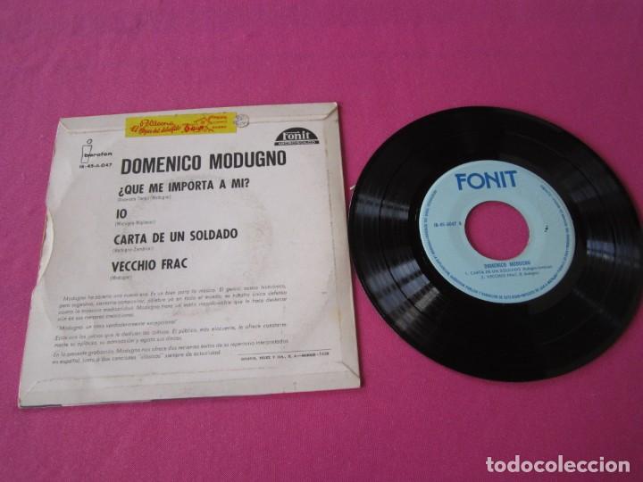 Discos de vinilo: DOMENICO MODUGNO - QUE ME IMPORTA A MI 1964 EP - Foto 3