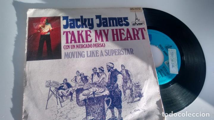 Discos de vinilo: SINGLE (VINILO) DE  JACKY JAMES  A&Ntilde;OS 70 - Foto 1