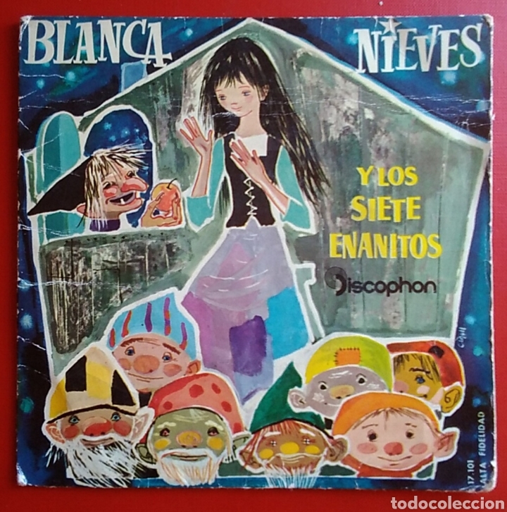 Discos de vinilo: Disco vinilo peque&ntilde;o blancanieves discophon - Foto 1