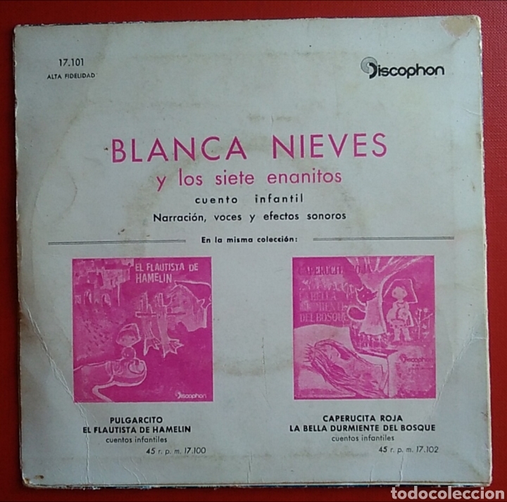 Discos de vinilo: Disco vinilo peque&ntilde;o blancanieves discophon - Foto 2