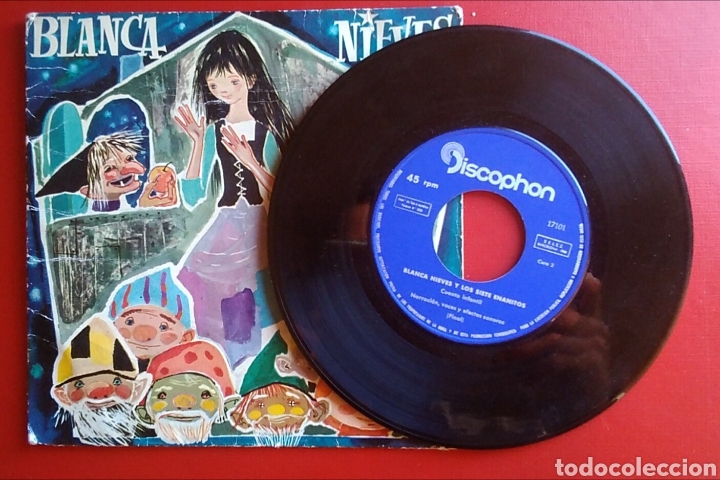 Discos de vinilo: Disco vinilo peque&ntilde;o blancanieves discophon - Foto 3