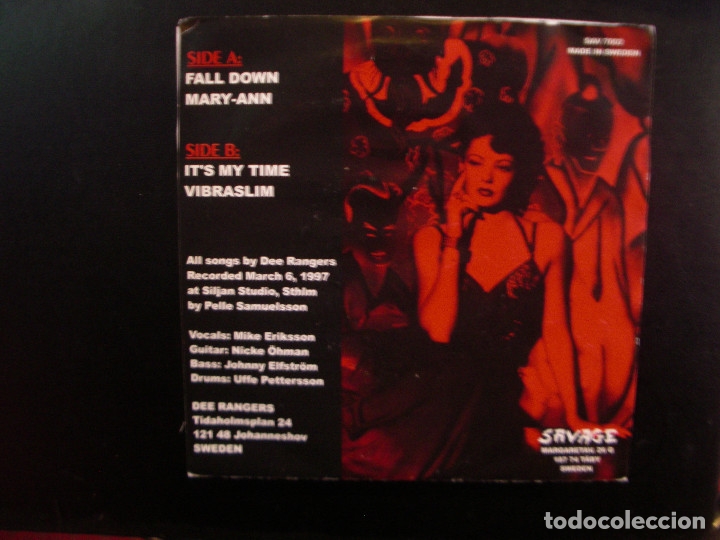 Discos de vinilo: DEE RANGERS- FALL DOWN. EP. - Foto 2