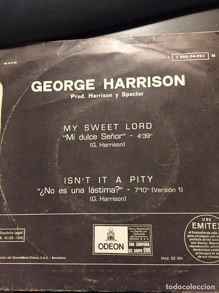 Discos de vinilo: George Harrison single 1970 - Foto 2