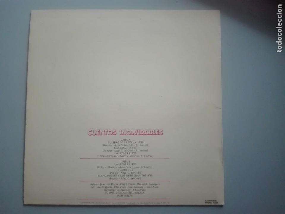 Discos de vinilo: CUENTOS INOLVIDABLES VOL.1 MUXBOX 1981 # - Foto 2