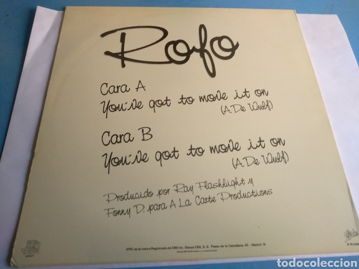 Discos de vinilo: Disco Rojo Youve got to move it on - Foto 3