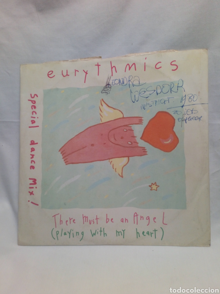 Discos de vinilo: Eurythmics. There must be an Angel . Maxi Single ed. Inglesa - Foto 1