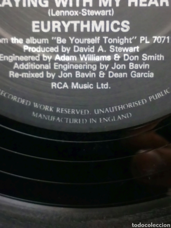 Discos de vinilo: Eurythmics. There must be an Angel . Maxi Single ed. Inglesa - Foto 6