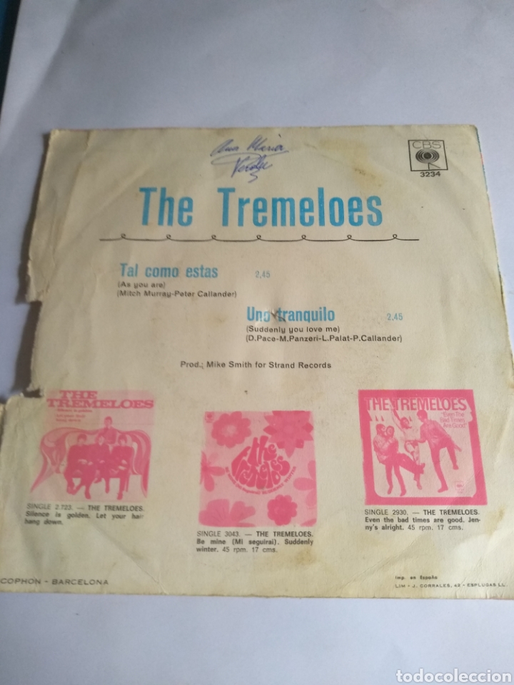 Discos de vinilo: Disco peque&ntilde;o The Tremeloes - Foto 5