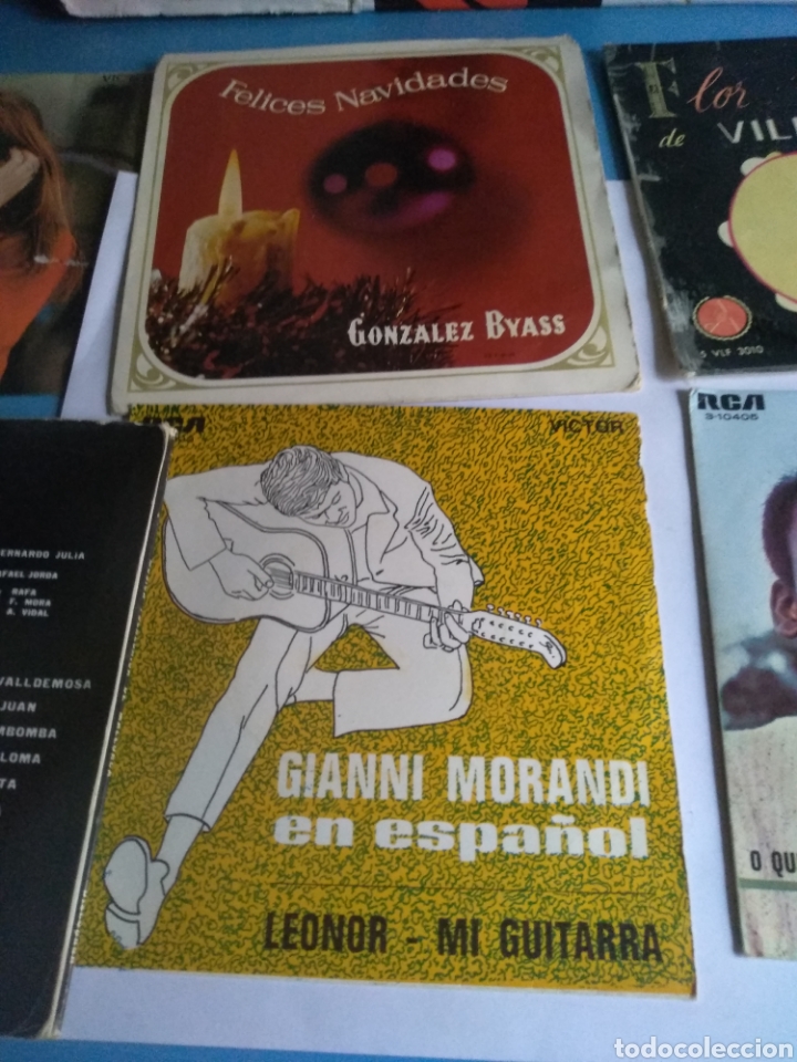 Discos de vinilo: Discos peque&ntilde;os ,antiguos varios cantantes - Foto 3