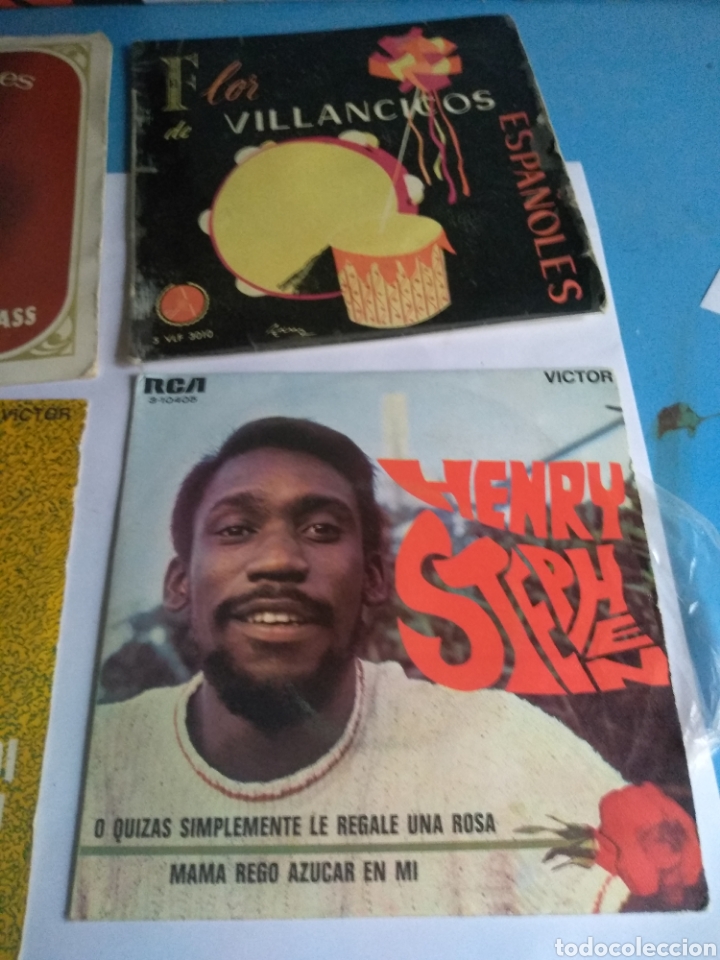 Discos de vinilo: Discos peque&ntilde;os ,antiguos varios cantantes - Foto 4