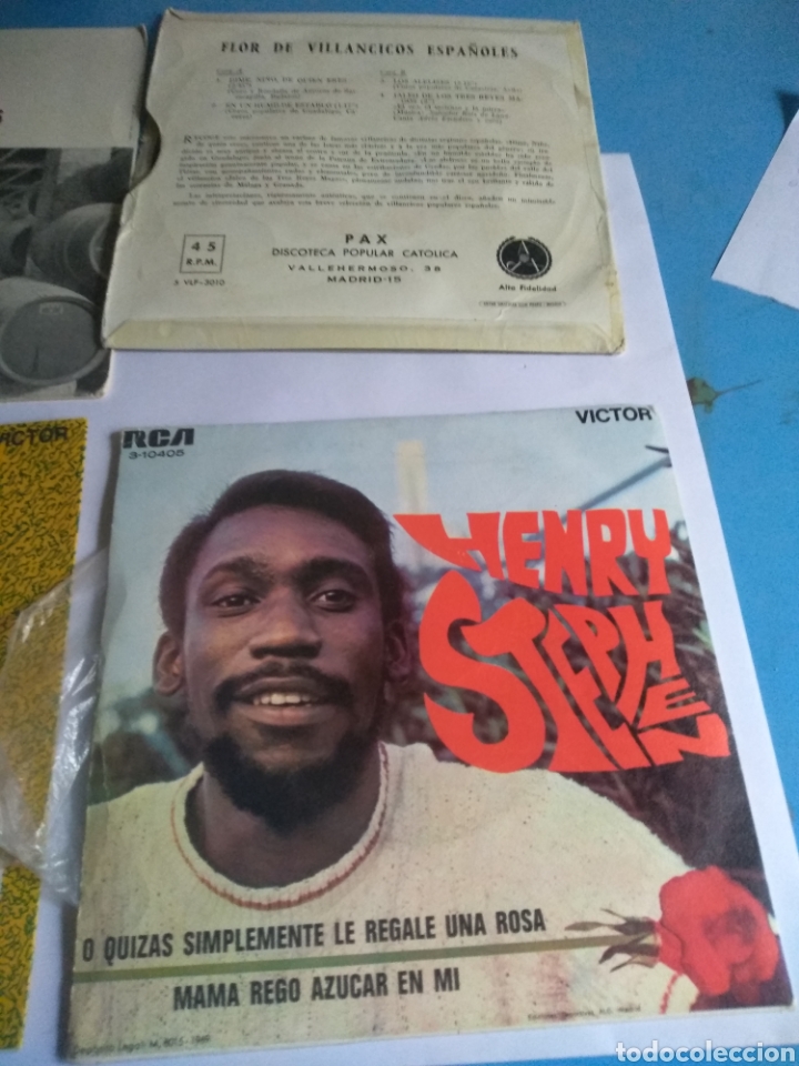 Discos de vinilo: Discos peque&ntilde;os ,antiguos varios cantantes - Foto 7