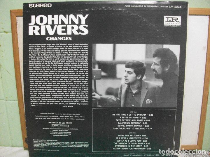 Discos de vinilo: JOHNNY RIVERS CHANGES LP USA 1966 PEPETO TOP - Foto 2
