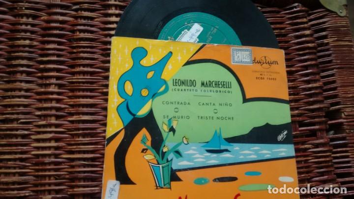 Dischi in vinile: E P ( VINILO) DE LEONILDO MARCHESELLI ( CUARTETO FOLKLORICO)