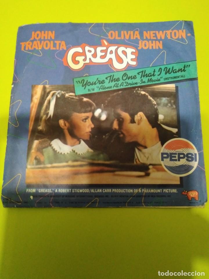 Discos de vinilo: Grease. Single promocional obsequio Pepsi. - Foto 2