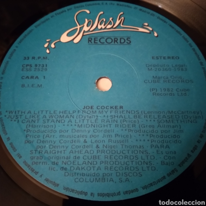 Discos de vinilo: JOE COCKER. LP COUNTDOWN. ONE PRICE SERIES - Foto 3