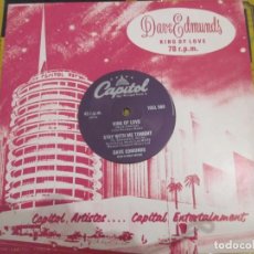 Discos de vinilo: DAVE EDMUNDS - KING OF LOVE - 10 PULGADAS - EDICION INGLESA DEL AÑO 1990.. Lote 149685358