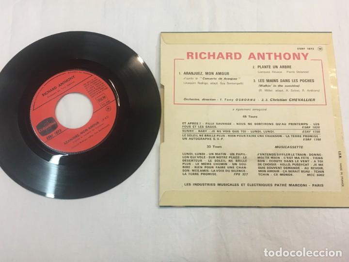 Discos de vinilo: RICHARD ANTHONY SINGLE ORIGINAL A&Ntilde;OS 60/70. RAD75 - Foto 3