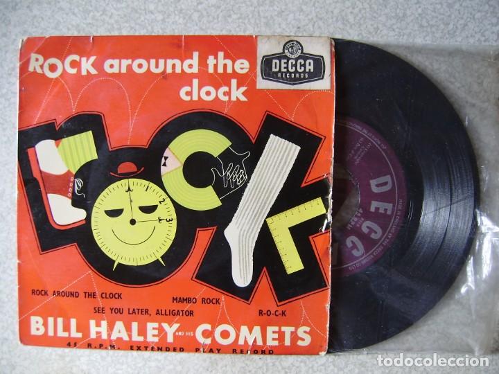 Discos de vinilo: BILL HALEY.ROCK AROUND THE CLOCK+3 - Foto 1